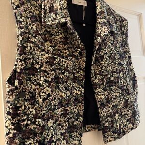 MANGO Floral Sleeveless Vest